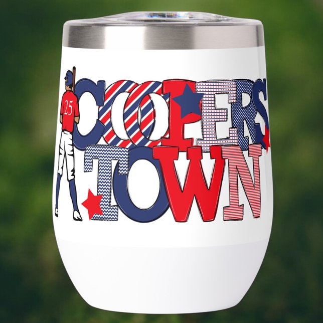 Cooperstown Patriotic Letotic Baseball Maman (Créateur téléchargé)