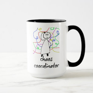 Coordinateur Du Chaos, Drôle, Café Mug