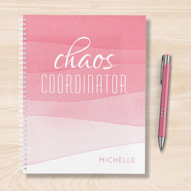 Coordinateur du Chaos Girly Pink Nom personnel (Créateur téléchargé)