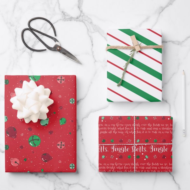 Coordination du papier de Noël (Recto)