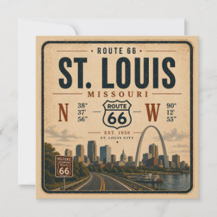 Coordonnées de l'arche de la route 66 de St Louis