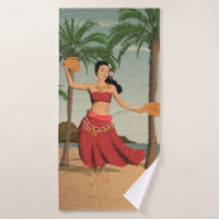 Coordonnées vintages hawaïennes de carte postale