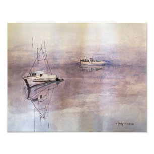 Copie BRUMEUSE de photo de BATEAUX de PORT