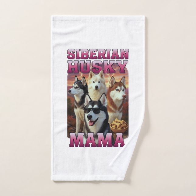 Copie Copie de Husky Sibérien (Serviette à main)