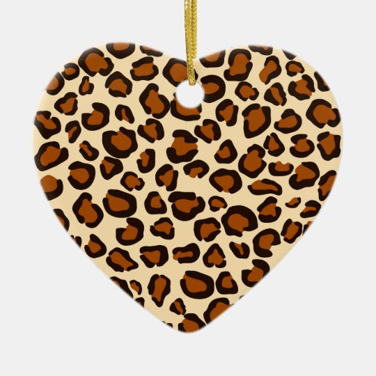 Copie de guépard - ornement de coeur