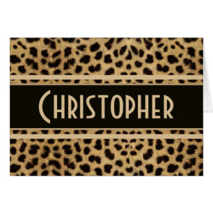 Copie de peau de tache de léopard personnalisée