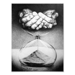 Copie de photo de dessin au crayon de sablier de