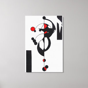 Copie de toile de beaux-arts "de conception rouge