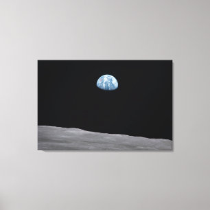Copie de toile de la terre comme vu de la lune