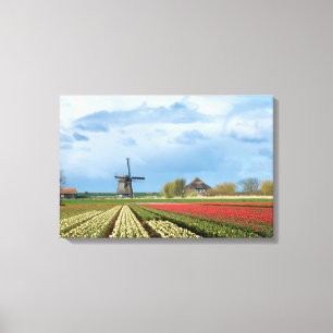 Copie de toile de moulin à vent et de paysage de