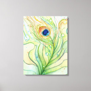 Copie de toile de peinture d'aquarelle de plume de