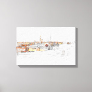 Copie de toile de port de Plymouth