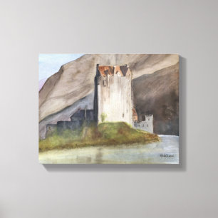 COPIE ÉCOSSAISE DE TOILE D'AQUARELLE DE PAYSAGE D