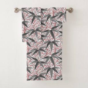 Copie en bambou, gris et blanc de William Morris