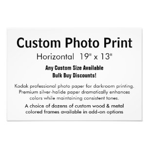 Copie faite sur commande de photo - 19" horizontal