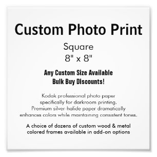 Copie faite sur commande de photo - ajustez 8" x