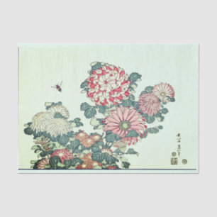 COPIE JAPONAISE de FLEUR AVEC le papier de soie de