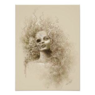 Copie macabre de photo d'art d'imaginaire d'oublie