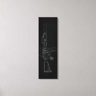 Copie noire de toile de mod 0 de CQBR MK18