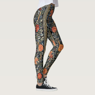 Copie rose Legging de Nouveau d'art de fleurs