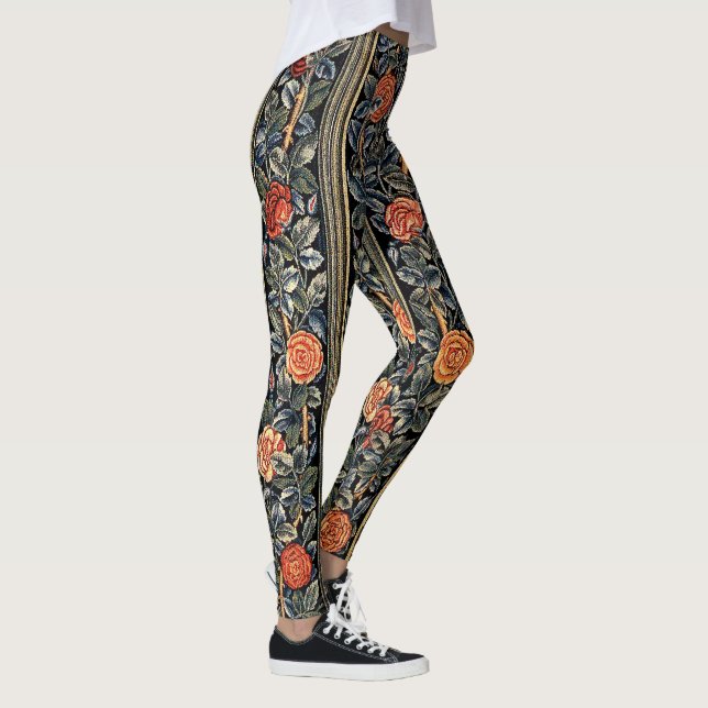 Copie rose Legging de Nouveau d'art de fleurs (Droite)