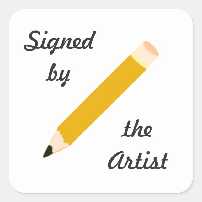 Copie signée - Artiste - Stickers Carrés (#54) (Devant)