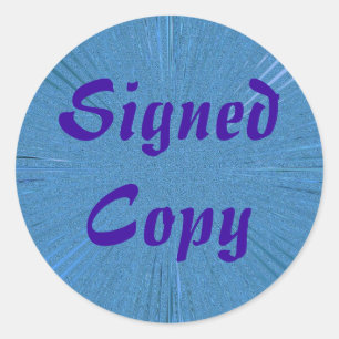 Copie signée - Stickers ronds (#1)