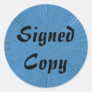 Copie signée - Stickers ronds (#1)