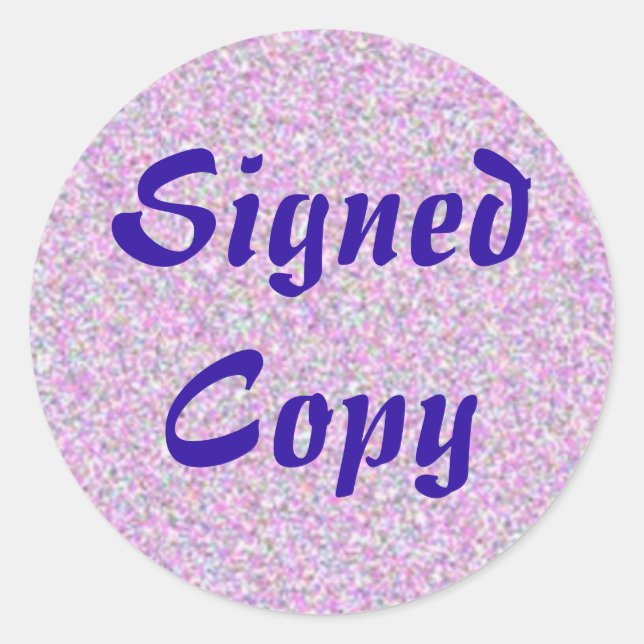 Copie signée - Stickers ronds (#10) (Devant)