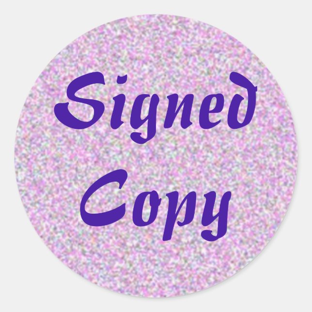 Copie signée - Stickers ronds (#10) (Devant)