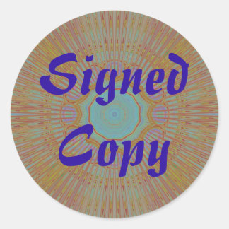 Copie signée - Stickers ronds (#11)