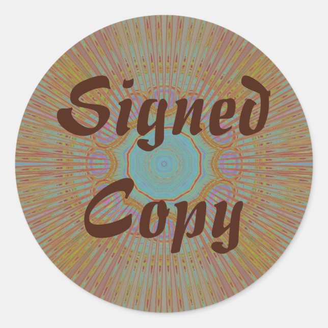 Copie signée - Stickers ronds (#12) (Devant)