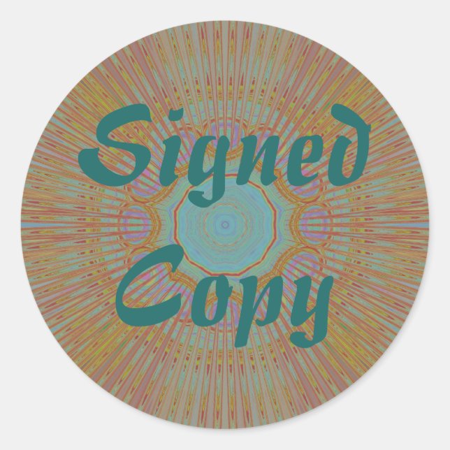 Copie signée - Stickers ronds (#14) (Devant)