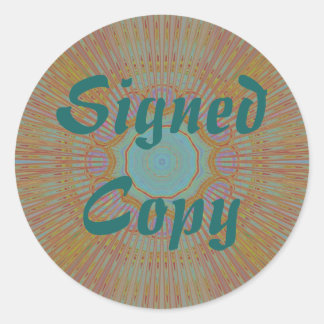 Copie signée - Stickers ronds (#14)