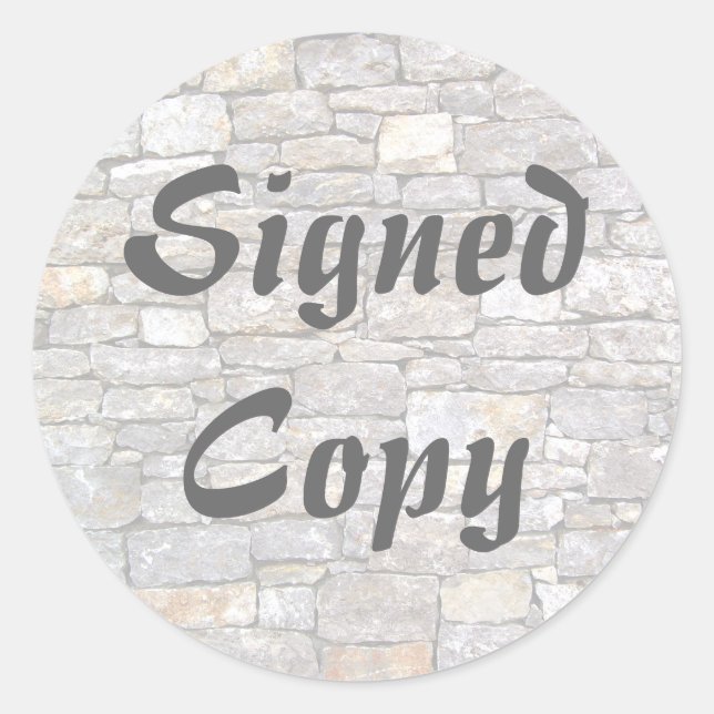 Copie signée - Stickers ronds (#16) (Devant)