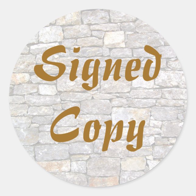 Copie signée - Stickers ronds (#17) (Devant)