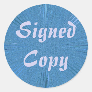 Copie signée - Stickers ronds (#2)