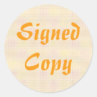 Copie signée - Stickers ronds (#20)