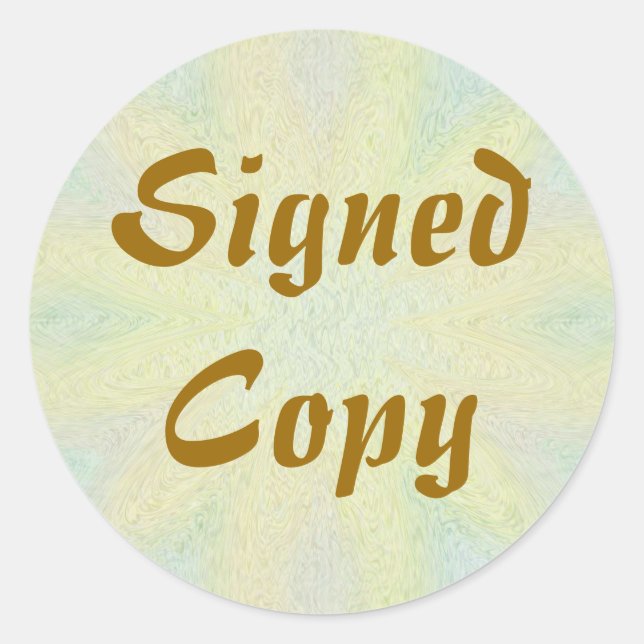 Copie signée - Stickers ronds (#23) (Devant)