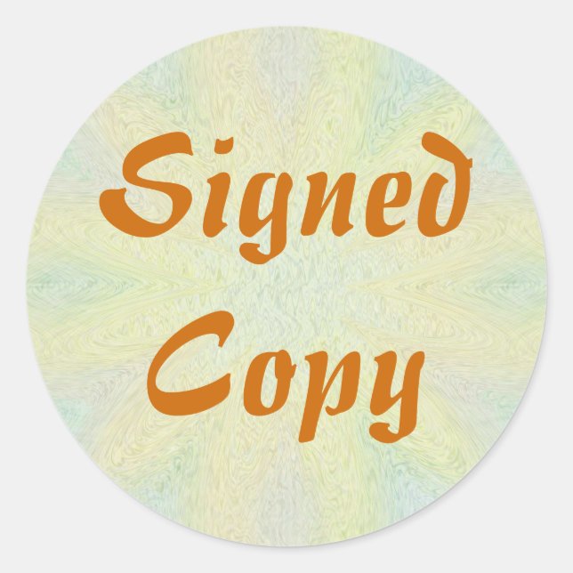 Copie signée - Stickers ronds (#25) (Devant)