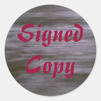 Copie signée - Stickers ronds (#26)