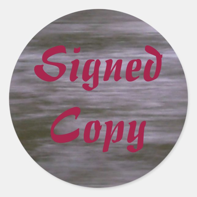 Copie signée - Stickers ronds (#26) (Devant)