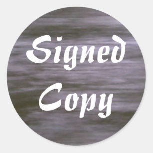 Copie signée - Stickers ronds (#27)