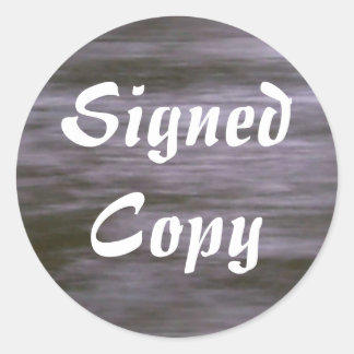 Copie signée - Stickers ronds (#27)