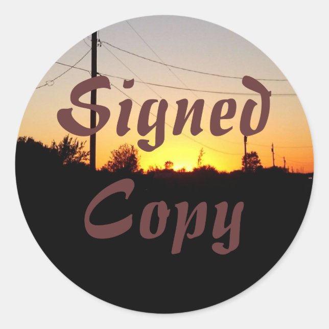 Copie signée - Stickers ronds (#29) (Devant)