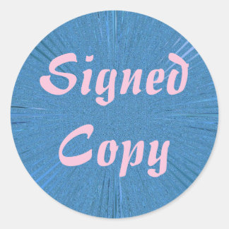 Copie signée - Stickers ronds (#3)