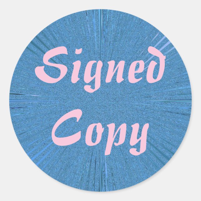 Copie signée - Stickers ronds (#3) (Devant)