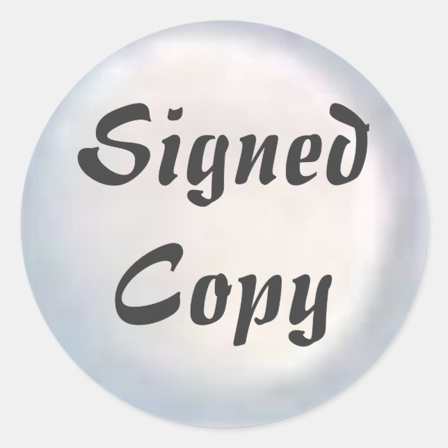 Copie signée - Stickers ronds (#31) (Devant)