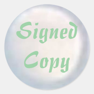 Copie signée - Stickers ronds (#34)