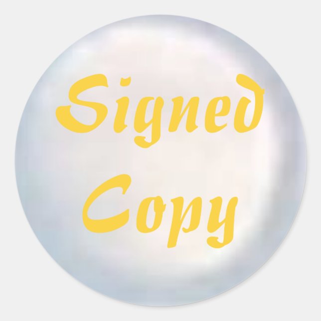 Copie signée - Stickers ronds (#35) (Devant)